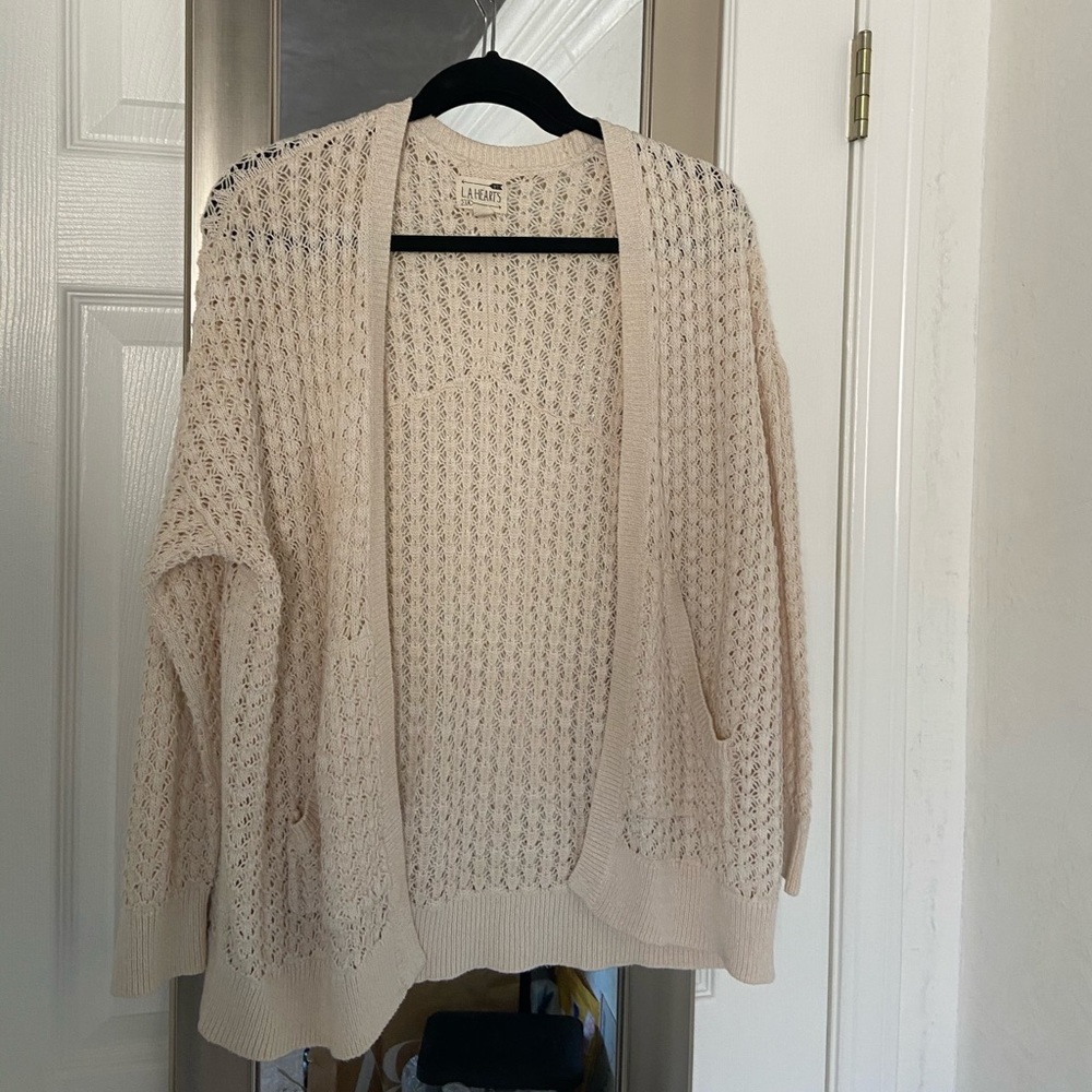 LA Hearts cardigan with pockets